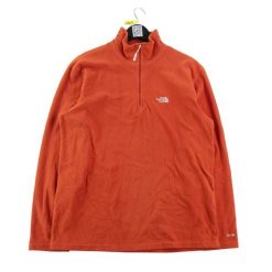 Bluza polarna męska TKA 100 1/4 Zip. Brązowe bluzy bez kaptura The North Face, m, bez wzorów, z materiału, bez kaptura. Za 122.16 zł.