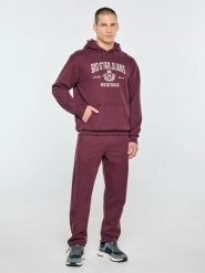 Bluza męska z kapturem i logo big star bordowa noel 604. Czerwone bluzy z kapturem BIG STAR, l, bez wzorów, z dzianiny, z kapturem. Za 249.99 zł.