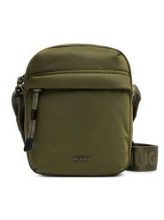 HUGO Saszetka Ayden 50568375 Zielony ciemny. Zielone saszetki i nerki Hugo, bez wzorów, z materiału. Za 424.99 zł.