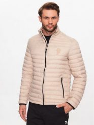 KARL LAGERFELD Kurtka puchowa 505400 533591 Beżowy Regular Fit. Brązowe kurtki KARL LAGERFELD, m, bez wzorów, z puchu, bez kaptura. Za 869.99 zł.