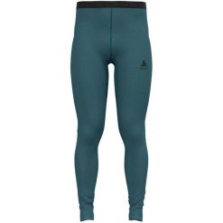 Legginsy termoaktywne męskie Odlo NATURAL Performance Wool. Niebieskie bielizna termoaktywna ODLO, m, bez wzorów, bez ramiączek. W wyprzedaży za 175.00 zł.