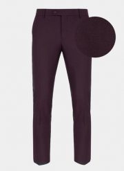 PAKO LORENTE – Spodnie męskie garniturowe P21WF-6G-065-D. Czerwone eleganckie spodnie Pako Lorente, m, z elastanu, eleganckie. Za 99.99 zł.