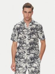 Tommy Hilfiger Koszula Vacation MW0MW38587 Granatowy Regular Fit. Niebieskie koszule Tommy Hilfiger, l, bez wzorów, ze lnu, bez kołnierzyka, bez ramiączek. Za 379.99 zł.