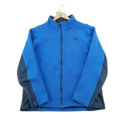 Męska niebieska kurtka polarowa TNF. Niebieskie kurtki The North Face, l, bez wzorów, z polaru, bez kaptura. Za 114.98 zł.