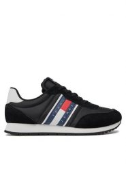 Tommy Jeans Sneakersy Tjm Runner Casual Ess EM0EM01351 Czarny. Czarne buty sportowe casual Tommy Jeans, bez wzorów, z jeansu, bez zapięcia. Za 249.99 zł.