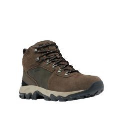 Buty trekkingowe męskie Columbia Newton Ridge Plus II Suede WP. Brązowe trekkingi Columbia, bez wzorów, z zamszu, bez zapięcia. Za 510.65 zł.