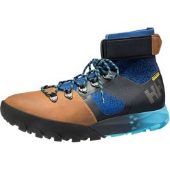 Skórzane botki turystyczne "Loke Vanquish" w kolorze niebiesko-czarno-jasnobrązowym. Buty trekkingowe marki Helly Hansen. W wyprzedaży za 372.95 zł.