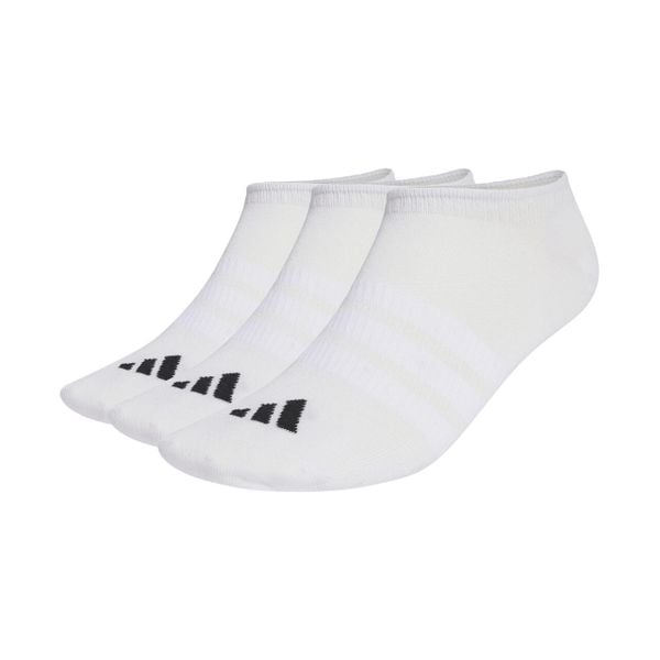 Skarpety adidas Thin&Light Sportswear No Show, 3 pary. Białe skarpety Adidas, bez wzorów, z bawełny. Za 44.95 zł.