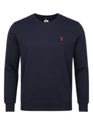 US Polo Assn Bluza w kolorze granatowym rozmiar: L. Niebieskie bluzy US Polo Assn, l, bez wzorów, z bawełny, bez kaptura. Za 119.95 zł.