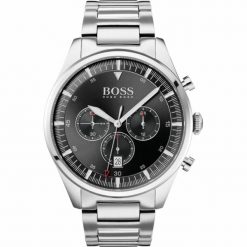 Zegarek Męski Hugo Boss 1513712. Szare zegarki HUGO BOSS, ze stali. Za 647.15 zł.