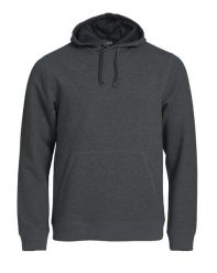 Clique Classic Hoody – bluza z kapturem antracyt melanż z kieszenią kangurka –. Szare bluzy z kapturem CLIQUE, m, bez wzorów, z bawełny, z kapturem. Za 216.96 zł.