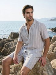 Bawełniana koszula w paski - zielony. Zielone koszule Sinsay, l, bez wzorów, z bawełny, bez kołnierzyka, bez ramiączek. Za 59.99 zł.