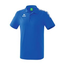 Polo 5-C Erima Essential. Niebieskie koszulki polo Erima, m, bez wzorów, z bawełny, bez kołnierzyka, bez ramiączek, do piłki nożnej. Za 134.85 zł.