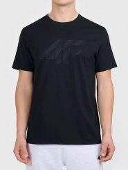 4F Koszulka w kolorze czarnym rozmiar: S. Czarne bezrękawniki 4F, s, bez wzorów, z bawełny, bez kołnierzyka, bez ramiączek. Za 34.99 zł.