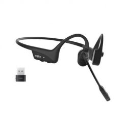 SHOKZ C120-AA-BK słuchawki/zestaw słuchawkowy Bezprzewodowy Nauszny Biuro/centrum telefoniczne USB Typu-A Bluetooth Czarny. Czarne słuchawki bezprzewodowe SHOKZ. Za 1,097.99 zł.