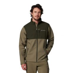 Męska kurtka Columbia Ascender Softshell J 1556534398. Zielone kurtki Columbia, l, bez wzorów, z materiału, bez kaptura. Za 319.00 zł.