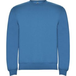 Bluza Unisex Dla Dorosłych Clasica Z Okrągłym Dekoltem. Niebieskie bluzy ROLY, m, bez wzorów, bez kaptura. Za 73.99 zł.