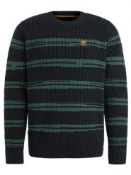 PME Legend Sweter w kolorze czarno-zielonym rozmiar: L. Czarne swetry nierozpinane PME Legend, l, bez wzorów, ze splotem, bez kołnierzyka, bez ramiączek. Za 301.64 zł.