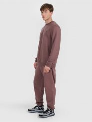 4F Spodnie dresowe joggery męskie - brązowe XL. Brązowe joggery i bojówki 4F, na co dzień, m, bez wzorów, z bawełny, sportowe. Za 149.99 zł.