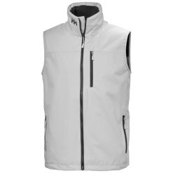 Kurtka wodoodporna bez rękawów Helly Hansen Crew 2.0. Szare kurtki Helly Hansen, m, bez wzorów, z polaru, bez kaptura. Za 648.15 zł.