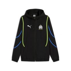 Kurtka dresowa Faster OM 2024/25. Czarne kurtki Puma, l, bez wzorów, z dresówki, bez kaptura. Za 279.05 zł.