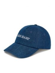 Guess Jeans Czapka z daszkiem CWBEO-GJ-U3-006-SS26 Niebieski. Niebieskie czapki z daszkiem Guess Jeans, z aplikacjami, z bawełny. Za 79.99 zł.