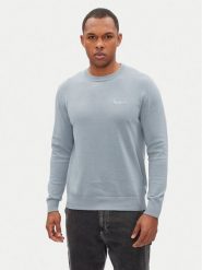 Pepe Jeans Sweter Essential PM702512 Błękitny Regular Fit. Niebieskie swetry rozpinane Pepe Jeans, m, bez wzorów, z bawełny, bez kołnierzyka, bez ramiączek. Za 259.99 zł.
