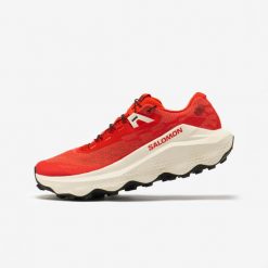 Buty do biegania w terenie męskie Salomon Ultra Glide 4. Czerwone buty do biegania Salomon, bez wzorów, bez zapięcia, do biegania. Za 649.99 zł.