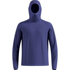 Bluza z kapturem Odlo Mid layer hoody CUBIC. Niebieskie bluzy z kapturem ODLO, l, bez wzorów, z materiału, z kapturem. Za 319.99 zł.