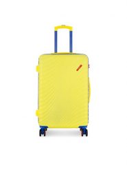 Semi Line Walizka średnia T5934-2 Żółty. Żółte walizki Semi-line, bez wzorów, z tworzywa sztucznego, średnie. Za 259.99 zł.