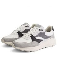 TRAVELIN' Skórzane sneakersy "Rushden" w kolorze biało-szarym rozmiar: 43. Białe buty sportowe casual Travelin', bez wzorów, bez zapięcia. Za 347.99 zł.