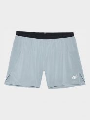 4F Szorty sportowe w kolorze szarym rozmiar: S. Szare krótkie spodenki sportowe 4F, s, bez wzorów, z materiału. Za 75.16 zł.