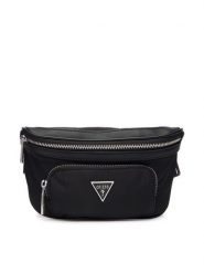 Guess Nerka HMMINY P6131 Czarny. Czarne saszetki i nerki Guess, z aplikacjami, z materiału. Za 369.99 zł.