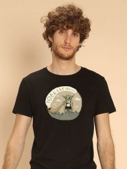 WOOOP Koszulka "Yoda Layheehoo" w kolorze czarnym rozmiar: M. Czarne bezrękawniki Wooop, m, bez wzorów, bez kołnierzyka, bez ramiączek. Za 61.46 zł.