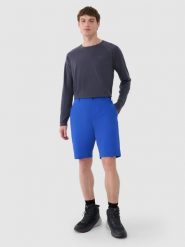 4F Spodenki trekkingowe 4Way Stretch męskie - niebieskie S. Niebieskie szorty 4F, m, bez wzorów, z elastanu. Za 169.99 zł.