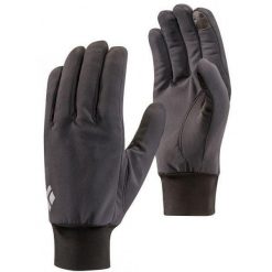 Rękawiczki turystyczne unisex Black Diamond Lightweight Softshell. Czarne rękawiczki Black Diamond, bez wzorów, z softshellu. Za 139.99 zł.