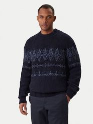 BOSS Sweter Karombo 50548686 Granatowy Regular Fit. Niebieskie swetry rozpinane Boss, m, bez wzorów, bez kołnierzyka, bez ramiączek. Za 789.99 zł.