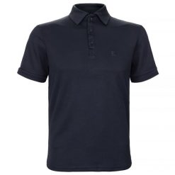 Koszulka polo z krótkim rękawem męska King Equestrian Edwin 23AW. Niebieskie koszulki polo sportowe KING EQUESTRIAN, m, bez wzorów, bez kołnierzyka, bez ramiączek, do jazdy konnej. Za 194.99 zł.