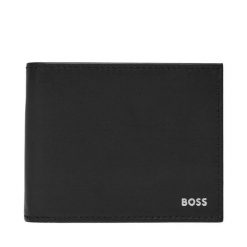 Portfel męski BOSS. Czarne portfele Boss, bez wzorów. Za 479.99 zł.