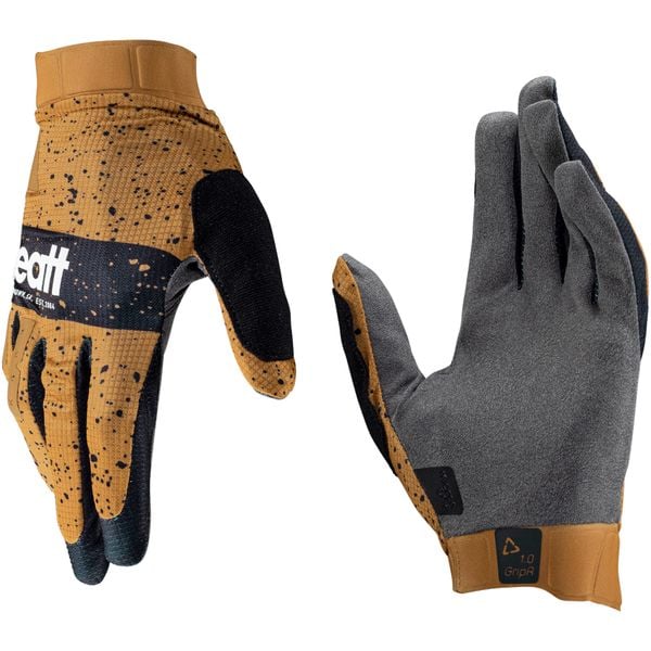 Rękawiczki rowerowe Leatt Glove MTB 1.0 GripR. Brązowe rękawiczki LEATT, bez wzorów. Za 149.00 zł.