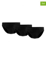 Seidensticker Slipy (3 pary) w kolorze czarnym rozmiar: M. Czarne slipki Seidensticker, m, bez wzorów. Za 65.99 zł.