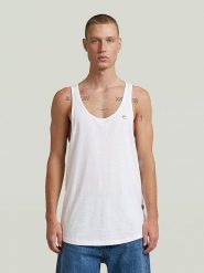 G-Star Top w kolorze białym rozmiar: L. Białe bezrękawniki G-Star, l, bez wzorów, z bawełny, bez kołnierzyka, bez ramiączek. Za 101.94 zł.