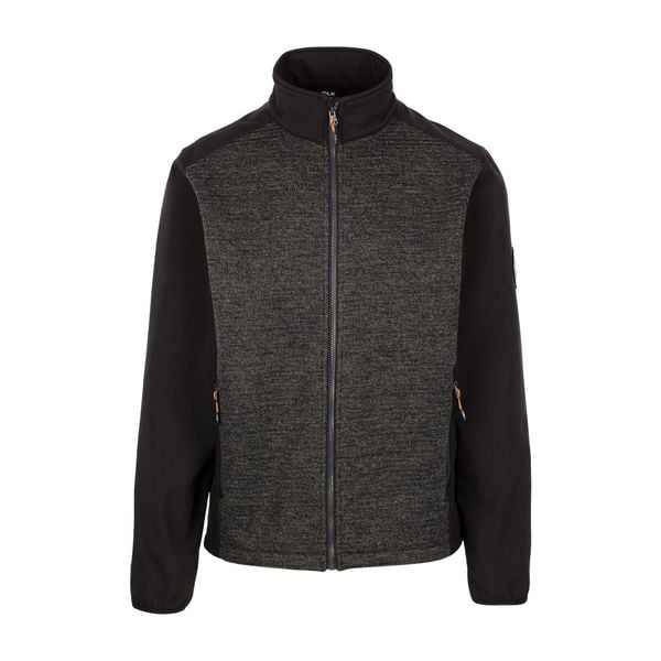 Męska Kurtka Soft Shell Mariano DLX. Czarne kurtki Trespass, l, bez wzorów, z dzianiny, bez kaptura. Za 311.99 zł.