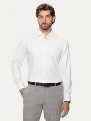 Boss Koszula 50470583 Écru Slim Fit. Koszule Boss, m, bez wzorów, z bawełny, bez kołnierzyka, bez ramiączek. Za 249.99 zł.