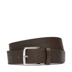 Pasek Męski BOSS. Brązowe paski Boss, bez wzorów. Za 239.99 zł.