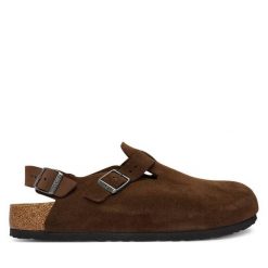 Sandały Birkenstock. Brązowe sandały Birkenstock, bez zapięcia. Za 679.99 zł.