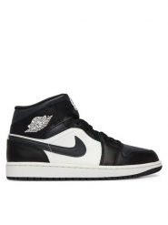 Nike Sneakersy Air Jordan 1 Mid DQ8426 010 Czarny. Czarne buty sportowe casual Nike, bez wzorów, ze skóry, bez zapięcia. Za 599.99 zł.
