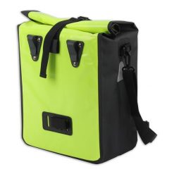 Torba rowerowa pojedyncza, 21 litrów, żółta. Czarne torby na laptopa Lynx. Za 167.95 zł.