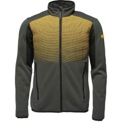 Męski sweter sportowy Loap Gandalf szaro-żółty. Szare t-shirty sportowe Scarpa, bez wzorów, z materiału, bez ramiączek, do biegania. Za 170.39 zł.