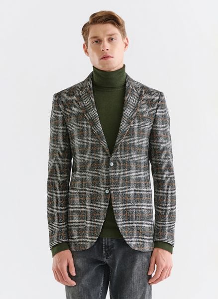 PAKO LORENTE – Marynarka casualowa w kratę. Garnitury Pako Lorente, na co dzień, m, bez wzorów. Za 549.99 zł.